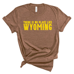 There is No Place Like Wyoming Brown & Gold