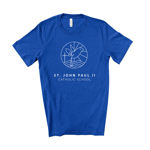 St. John Paul II Catholic School BELLA + CANVAS Adult Unisex Jersey Royal Tee