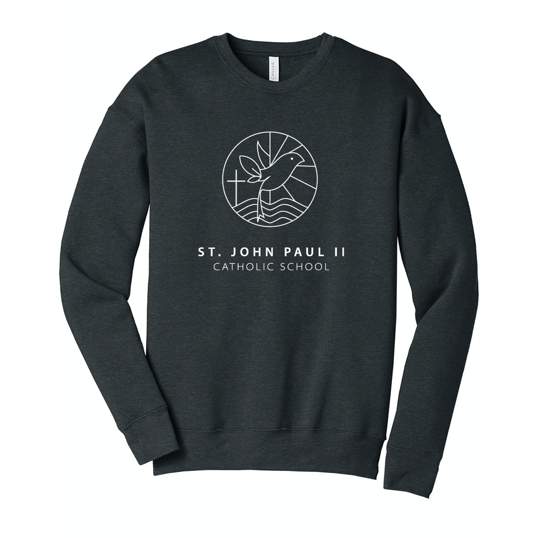 St. John Paul II Catholic School BELLA + CANVAS - Unisex Sponge Fleece Drop Shoulder Crewneck Sweatshirt