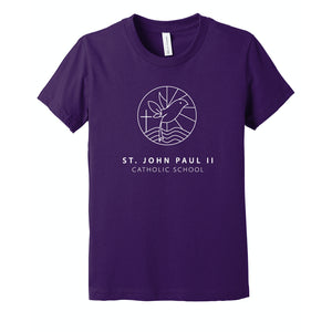 St. John Paul II Catholic School BELLA+CANVAS ® Youth Jersey Short Sleeve Purple Tee