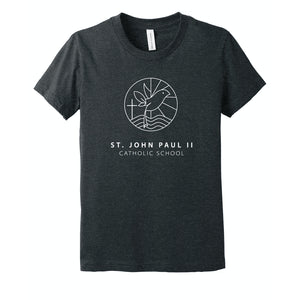 St. John Paul II Catholic School BELLA+CANVAS ® Youth Jersey Short Sleeve Dark Grey Heather Tee