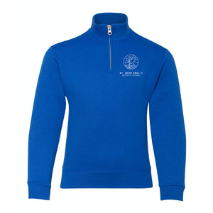 John Paul II Catholic School Youth Quarter-Zip Cadet Collar Sweatshirt