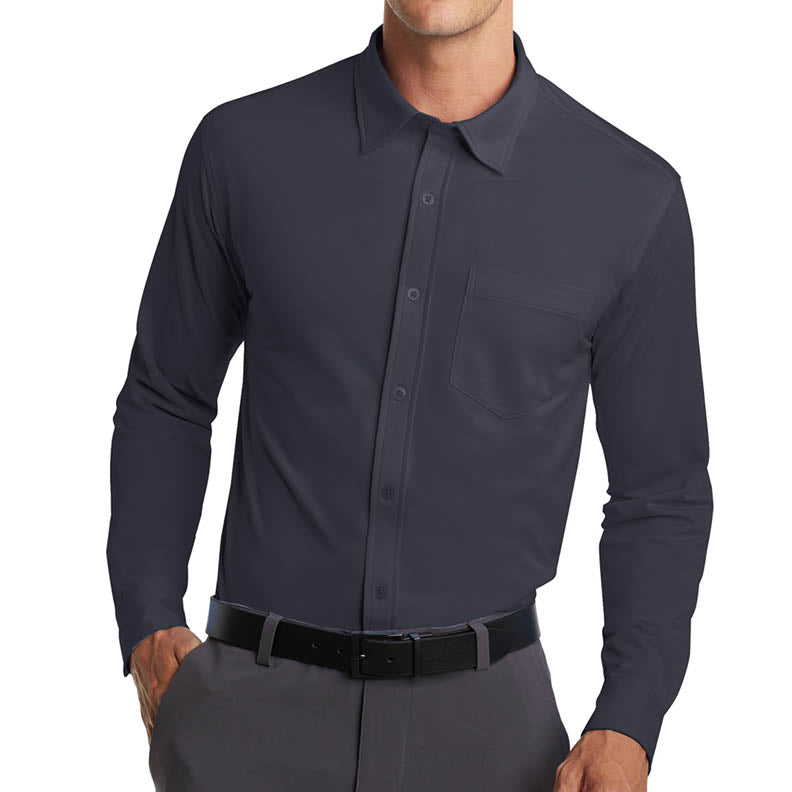 Port Authority® Dimension Knit Dress Shirt – First National Bank