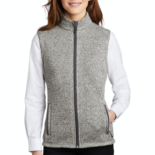 {NEW 2020} Port Authority ® Ladies Sweater Fleece Vest – First National Bank
