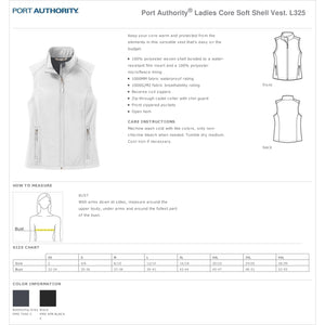 Ladies Core Soft Shell Vest – First National Bank