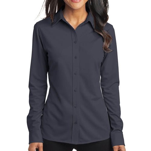 Port Authority® Ladies Dimension Knit Dress Shirt – First National Bank