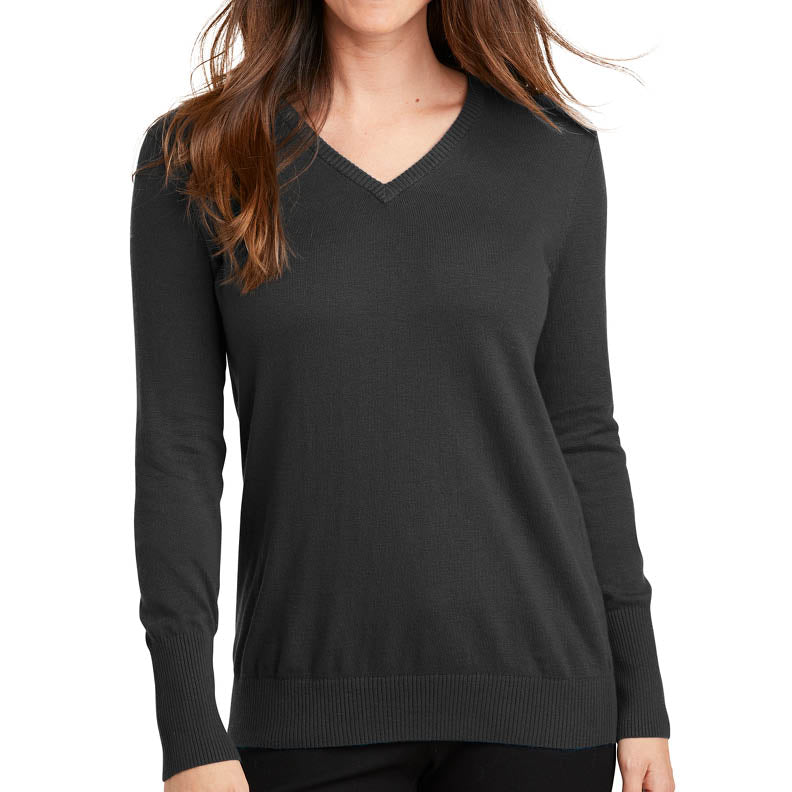 Port Authority® Ladies V-Neck Sweater – First National Bank
