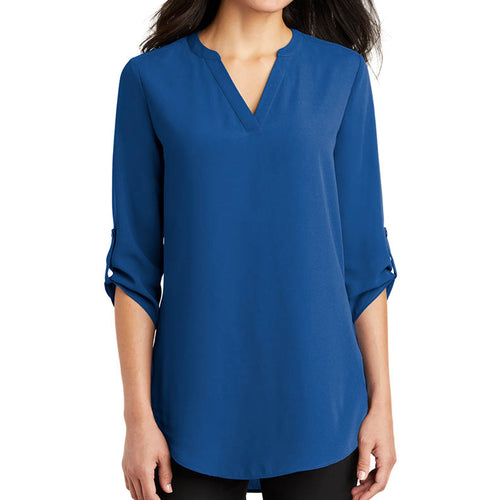 Port Authority ® Ladies 3/4-Sleeve Tunic Blouse – First National Bank