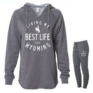 Women's Living My Best Life in Wyoming Steamboats Storm Sweatpants Joggers