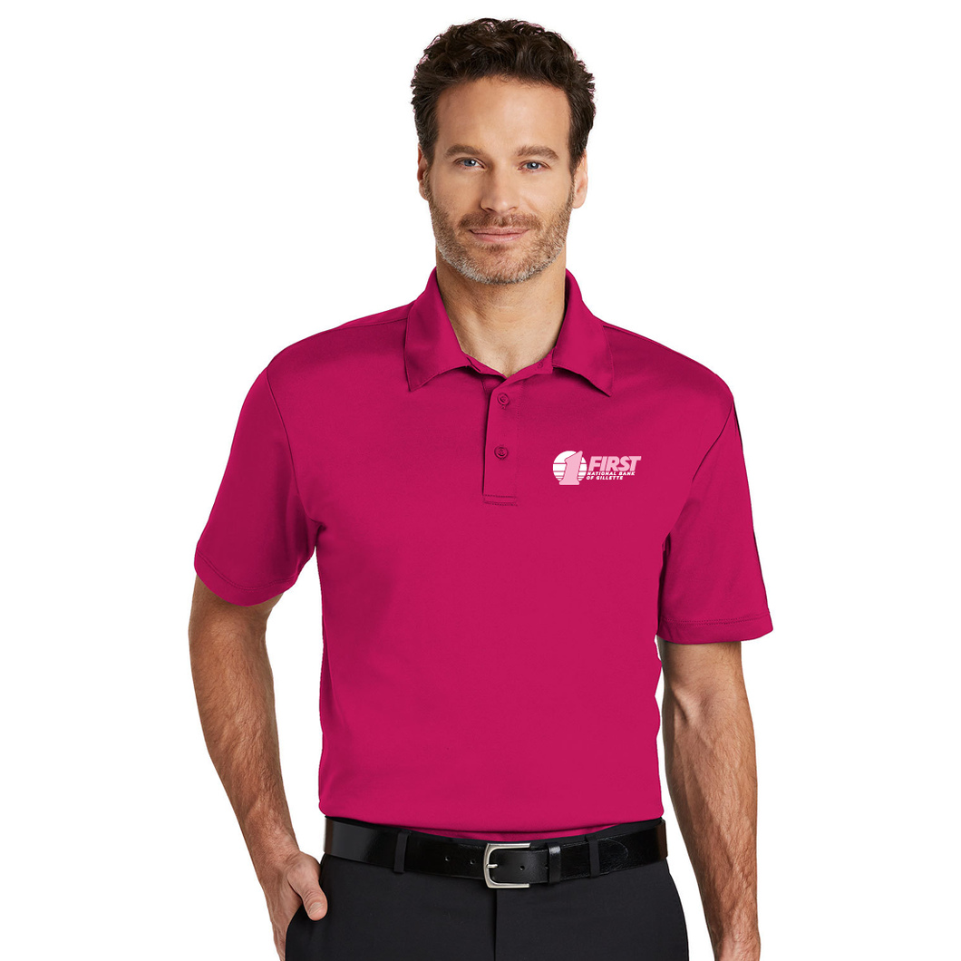 First National Bank Paint Gillette Pink - Port Authority® Silk Touch™ Performance Polo