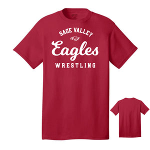 Sage Valley Junior High School Eagles – Red Cotton Tee