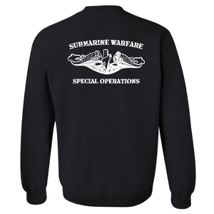 Submarine Warfare Special Operations Black Heavy Blend Crewneck Sweatshirt