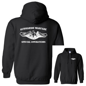 Submarine Warfare Special Operations Black Heavy Blend Hooded Sweatshirt