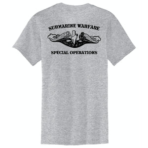 Submarine Warfare Special Operations Athletic Heather Core Blend Pocket Tee