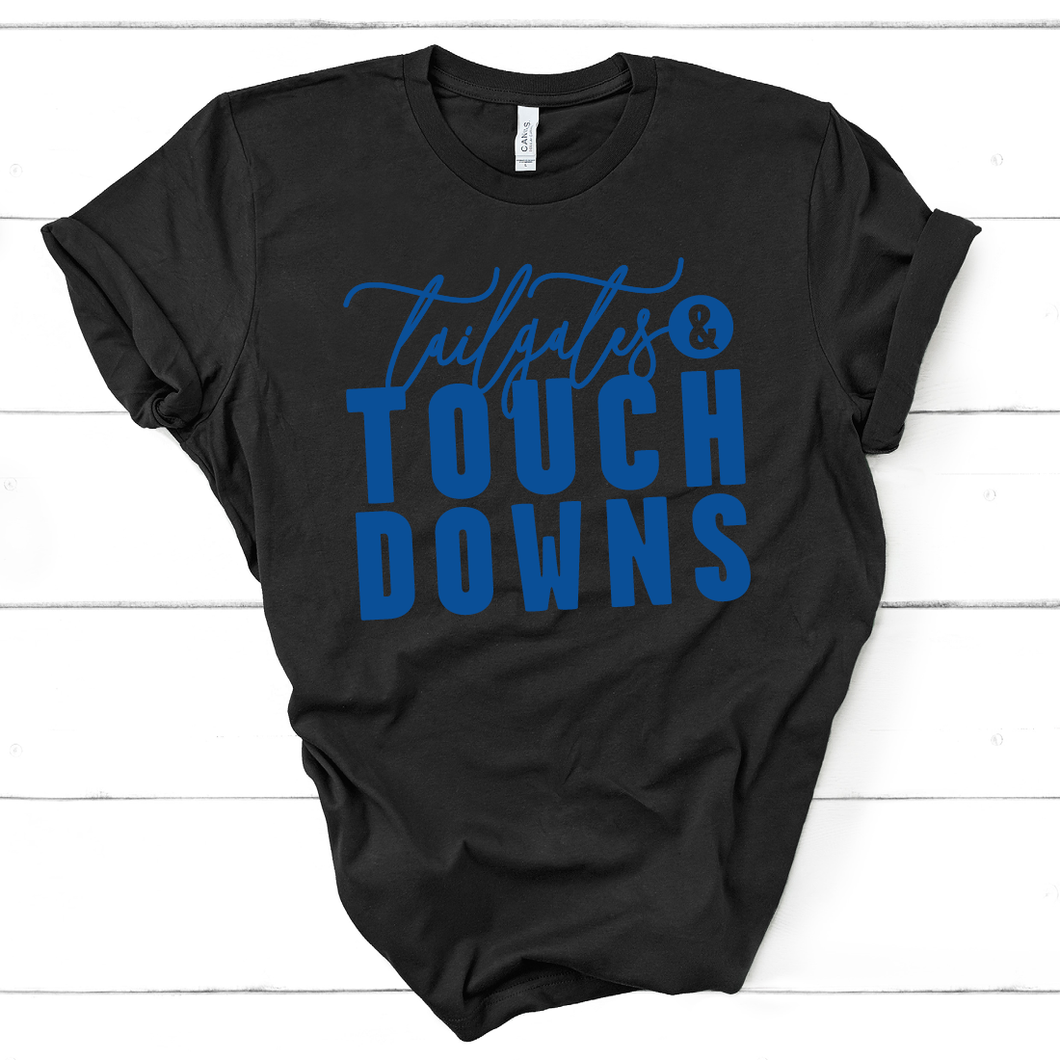 Tailgates and Touch Downs Football Tee