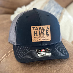 Take a Hike - Devils Tower Wyoming Leather Patch Snapback Hat