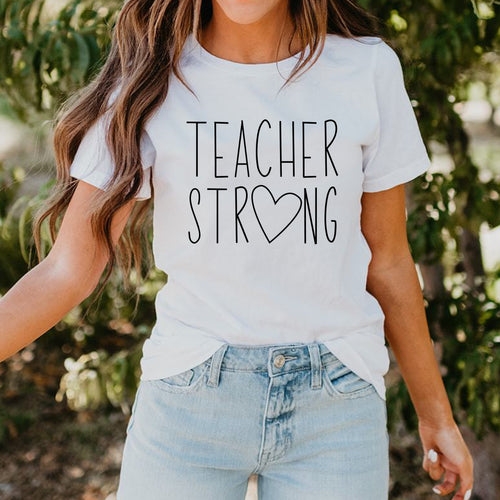 Teacher Strong Graphic T-shirt