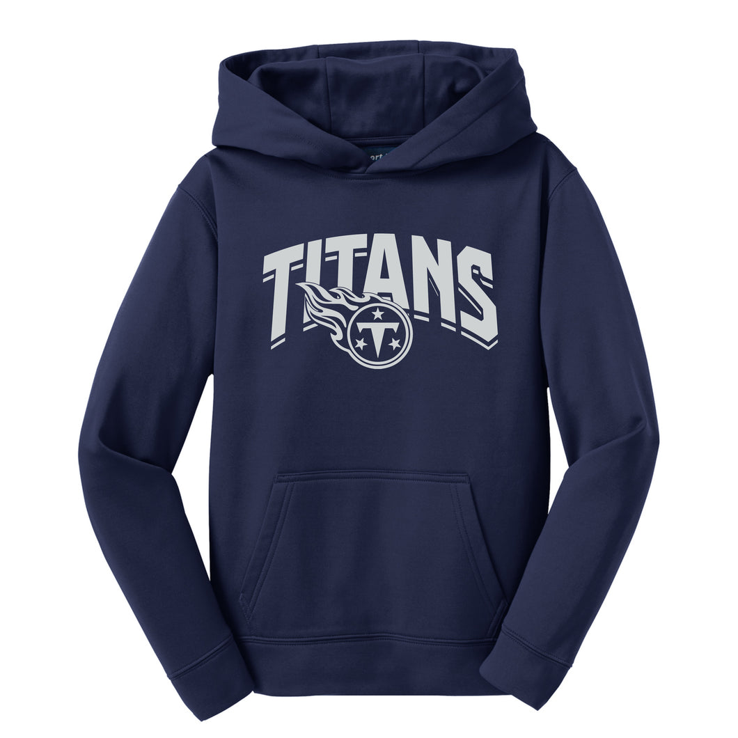 Titans – Sport-Tek® Youth Sport-Wick® Fleece Hooded Pullover