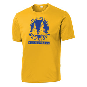 Twin Spruce Warriors Boys Basketball - Gold Sport-Tek® PosiCharge® Competitor™ Tee