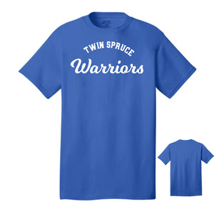 Twin Spruce Junior High School Warriors – Royal Cotton Tee