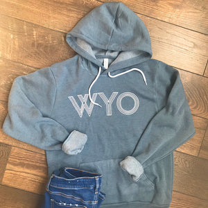 WYO Hooded Sweatshirt in Slate Blue