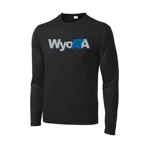 WYOATA – Black Sport-Tek® Long Sleeve PosiCharge® Competitor™ Tee