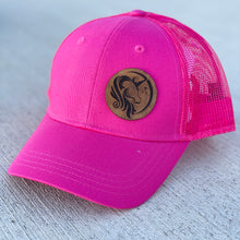 Youth Unicorn Leather Patch Pink Snapback Hat