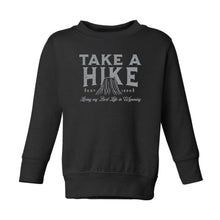 Toddler Take a Hike Black Crewneck Sweatshirt